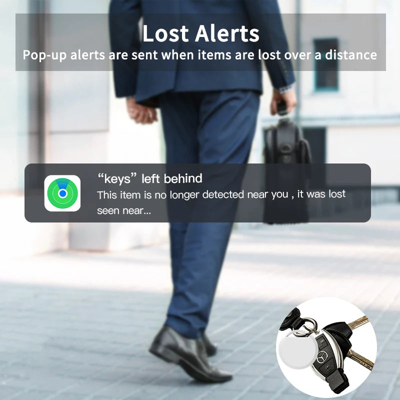 Security Bluetooth GPS Tracker Tag Based on iphone Find My app airtag Anti-lose Sound Locate Message Reminder Alarm Key Finder