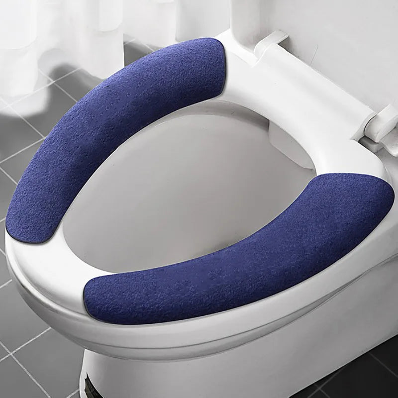 Universal Toilet Seat Cover Cartoon Toilet Sticker Warm Soft Washable Bathroom Closestool Protector Bathroom Accessories WC