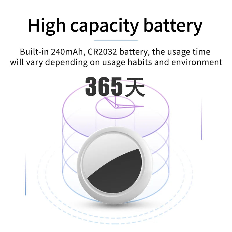 Security Bluetooth GPS Tracker Tag Based on iphone Find My app airtag Anti-lose Sound Locate Message Reminder Alarm Key Finder